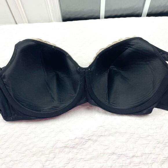 BUY 1 GET 1 FREE Avenue Body 46DD black full coverage lace accents comfortable e - Picture 7 of 10